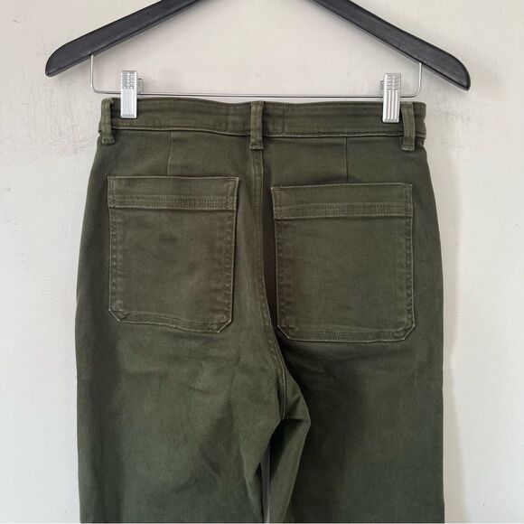 Everlane Olive Green "The Slim Leg Crop" Jeans - Picture 3 of 8